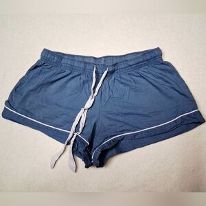 Adore Me Blue Athletic Shorts with White Trim